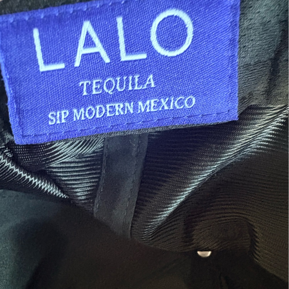 Lalo Tequila Black Baseball Cap with white embroidered logo - Picture 3 of 3